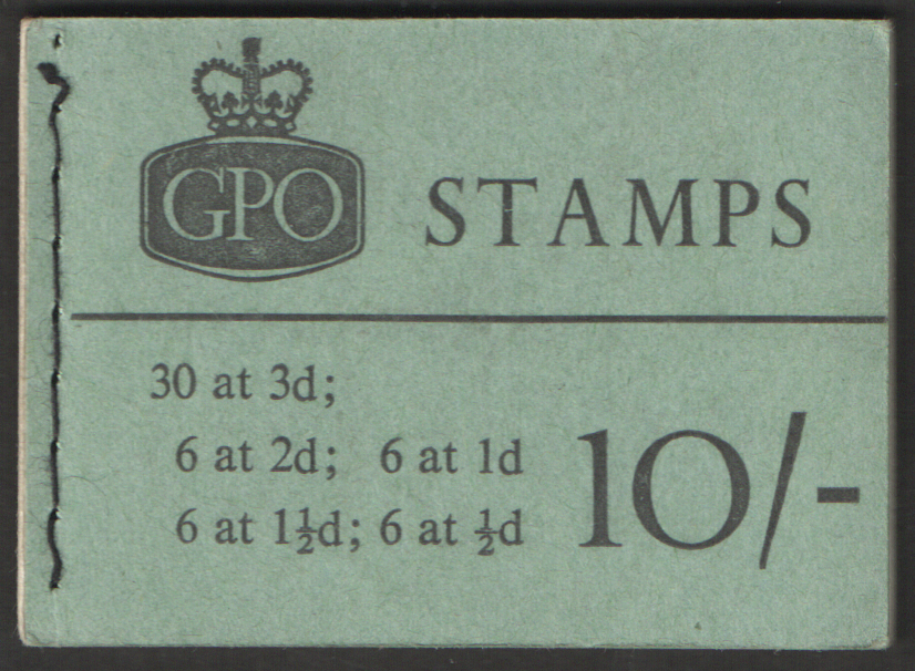 (image for) X3 April 1962 Elizabeth II 10/- Stitched Booklet - Click Image to Close